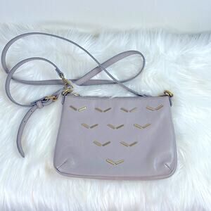 Fossil Gray Chic Slim Crossbody Leather Purse